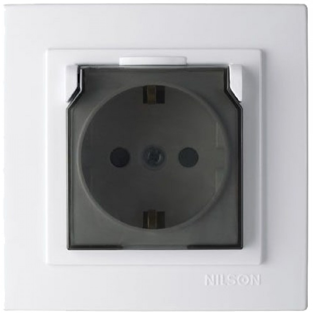 GEYER Πρίζα σούκο με καπάκι nilson 24111020