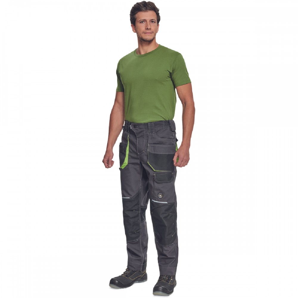 ΠΑΝΤΕΛΟΝΙ ΕΡΓΑΣΙΑΣ GREENDALE ΑΝΘΡΑΚΙ/ΛΑΙΜ 65%poly-35%cott, 270 g/m² No 54/L