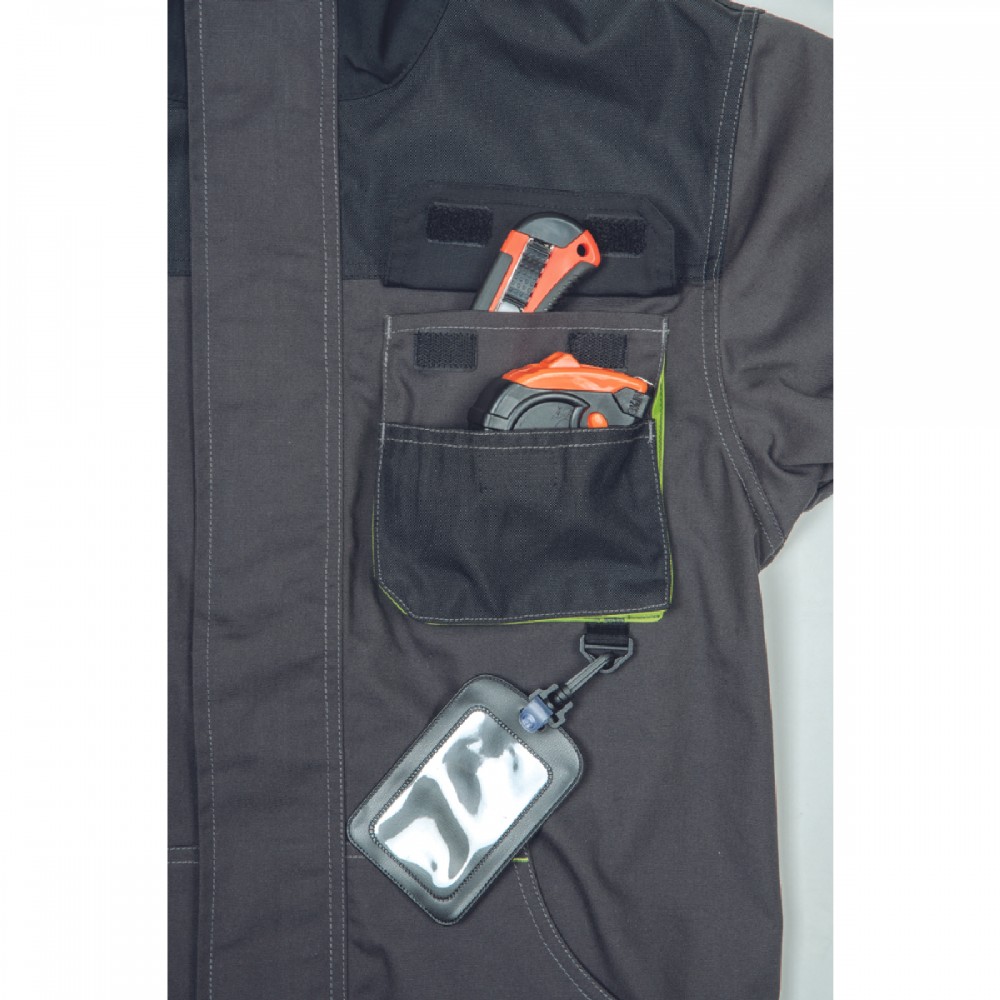 ΜΠΟΥΦΑΝ ΕΡΓΑΣΙΑΣ GREENDALE ΑΝΘΡΑΚΙ/ΛΑΙΜ 65%poly-35%cott, 270 g/m² No 56/XL