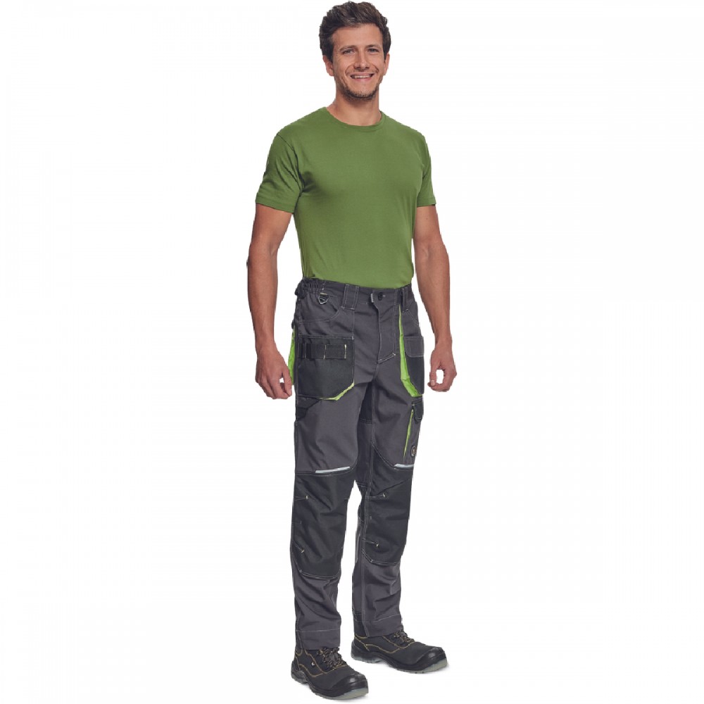 ΠΑΝΤΕΛΟΝΙ ΕΡΓΑΣΙΑΣ GREENDALE ΑΝΘΡΑΚΙ/ΛΑΙΜ 65%poly-35%cott, 270 g/m² No 52/L