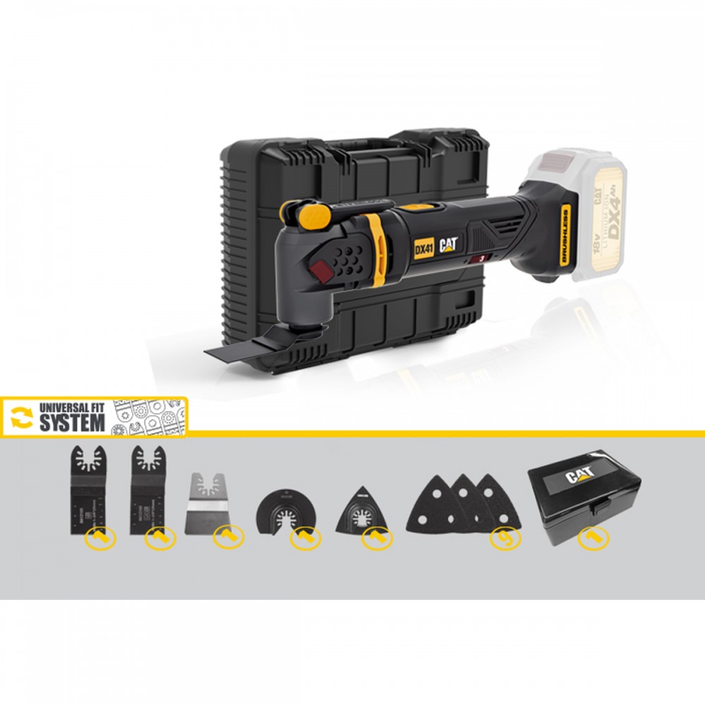 CAT Solo Πολυεργαλείο brushless SDS 18V με 14 λάμες DX41B