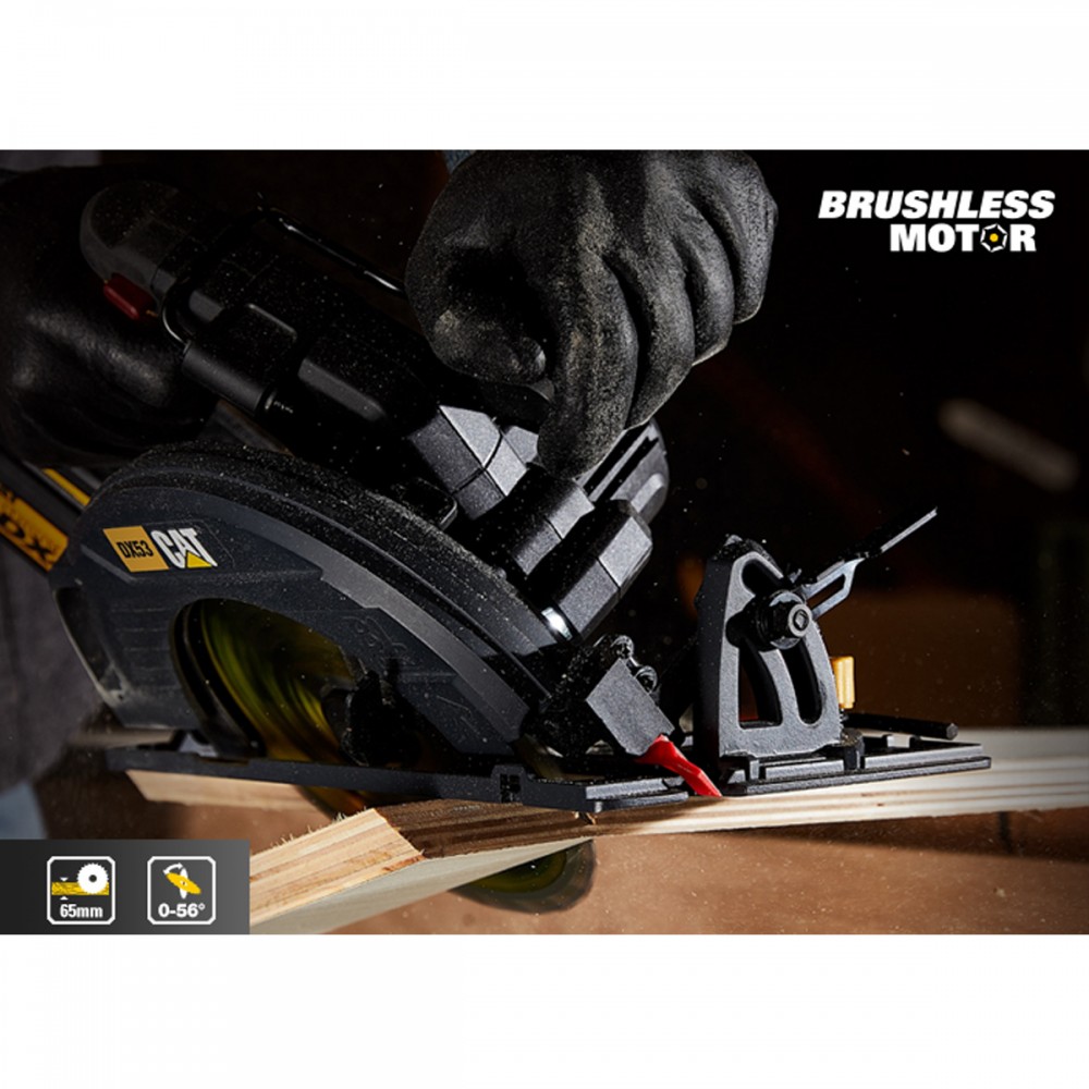 CAT Solo Δισκοπρίονο brushless 185mm 18V DX53B