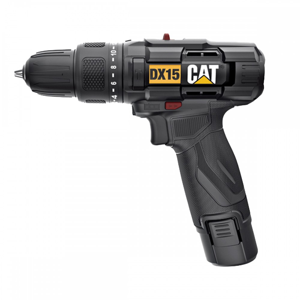 CAT Set Δραπανοκατσάβιδο κρουστικό li-ion 12v 1x2ah dx15