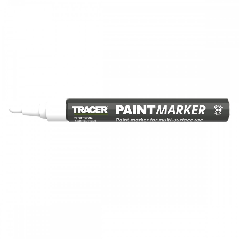 TRACER Μαρκαδόρος ανεξίτηλος βαρέως τύπου λευκός APTM2