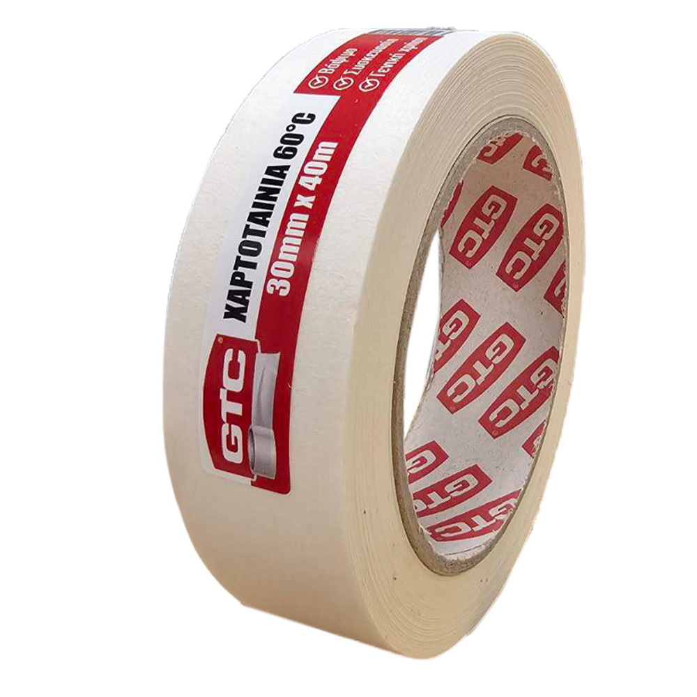 GTC Χαρτοταινία λευκή 38mm*40m