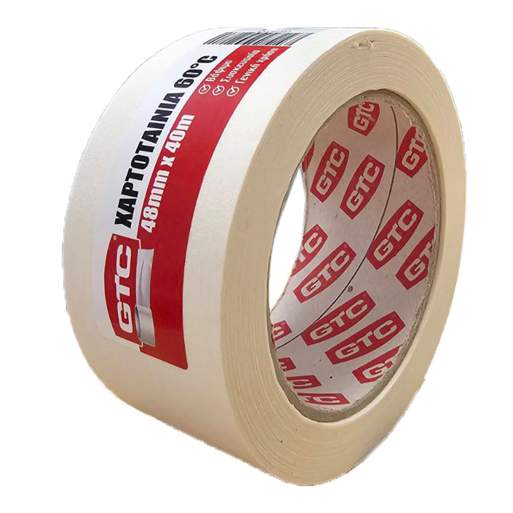 GTC Χαρτοταινία λευκή 48mm*40m
