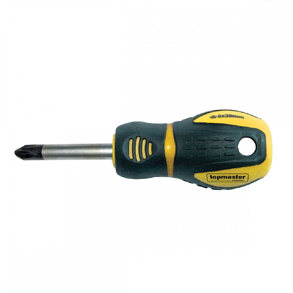 TOP MASTER Κατσαβίδι νάνος Cr-V PH2*38ΜΜ 221534