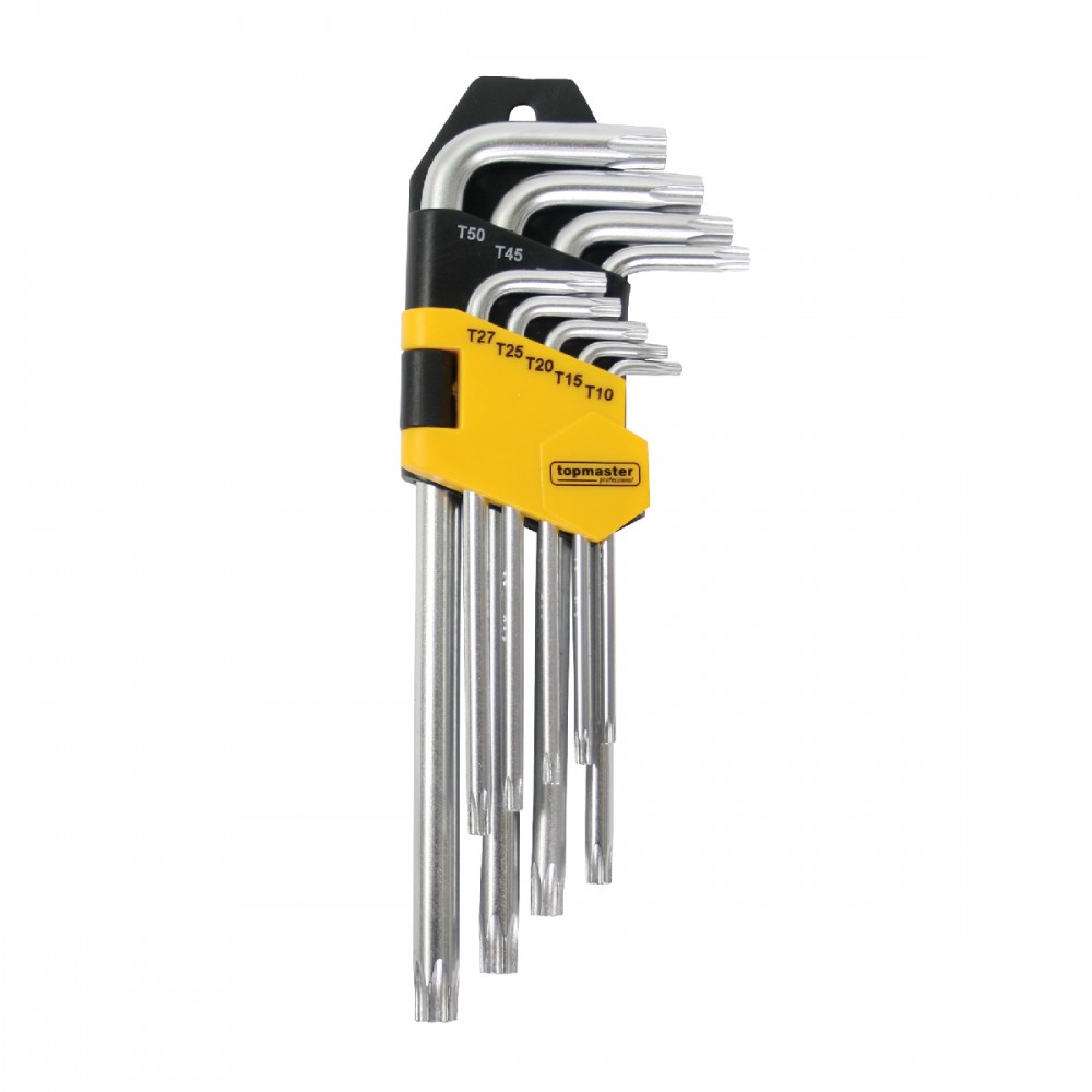 TOP MASTER Torx σετ 9τεμ CR-V πλαστική θήκη μεσαίο μέγεθος 390123