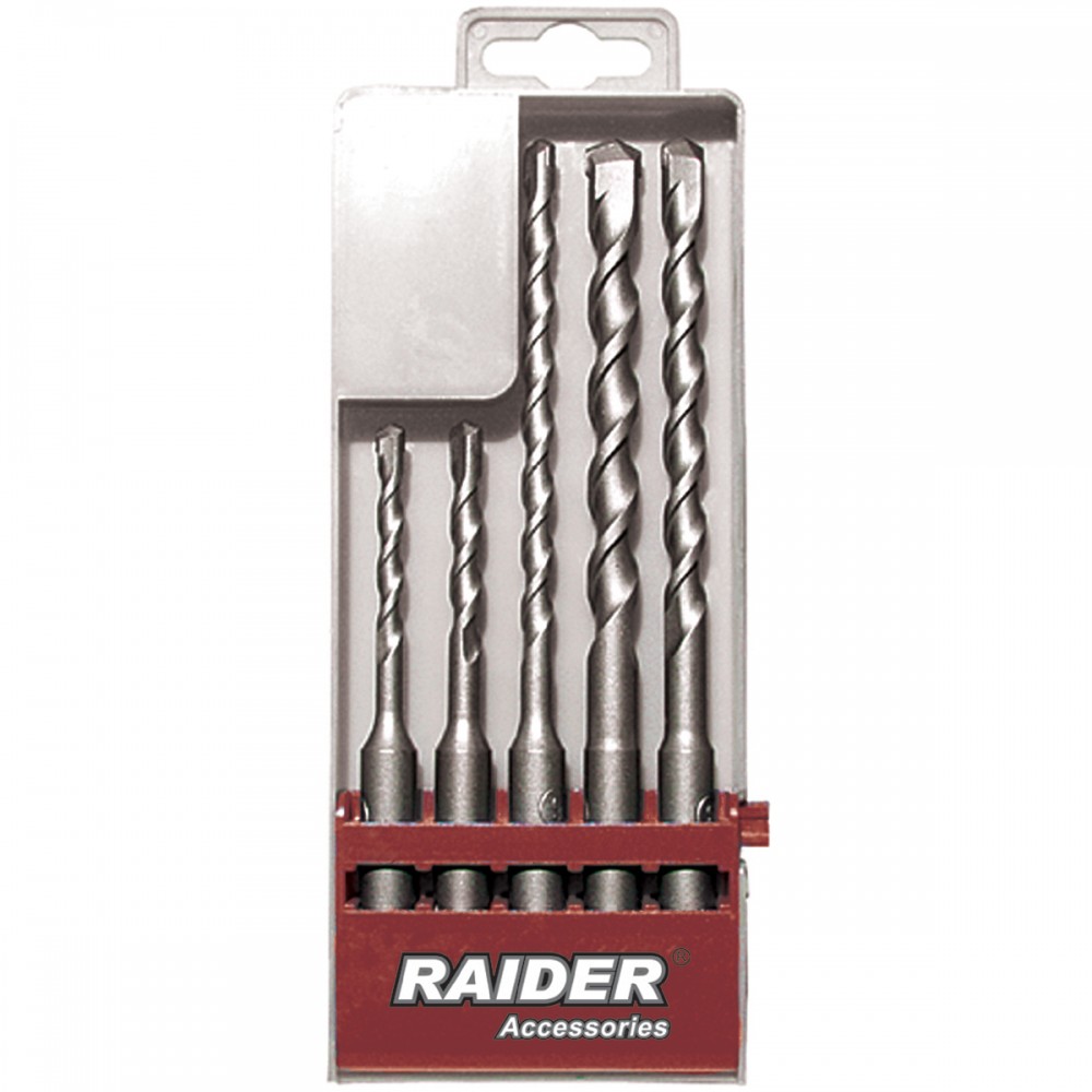 RAIDER Τρυπάνι μπετού SDS-plus σετ 5τεμ 5-10ΜΜ 158101