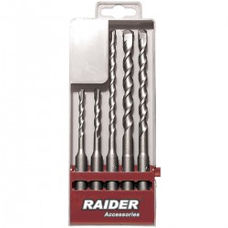 RAIDER Τρυπάνι μπετού SDS-plus σετ 5τεμ 5-10ΜΜ 158101
