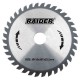 RAIDER Δίσκος κοπής ξύλου Φ25,4/Φ190/40Δόντια 163129