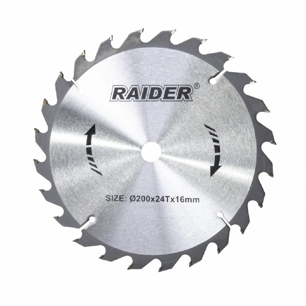 RAIDER Δίσκος κοπής ξύλου Φ16/Φ200/24Δόντια 163130