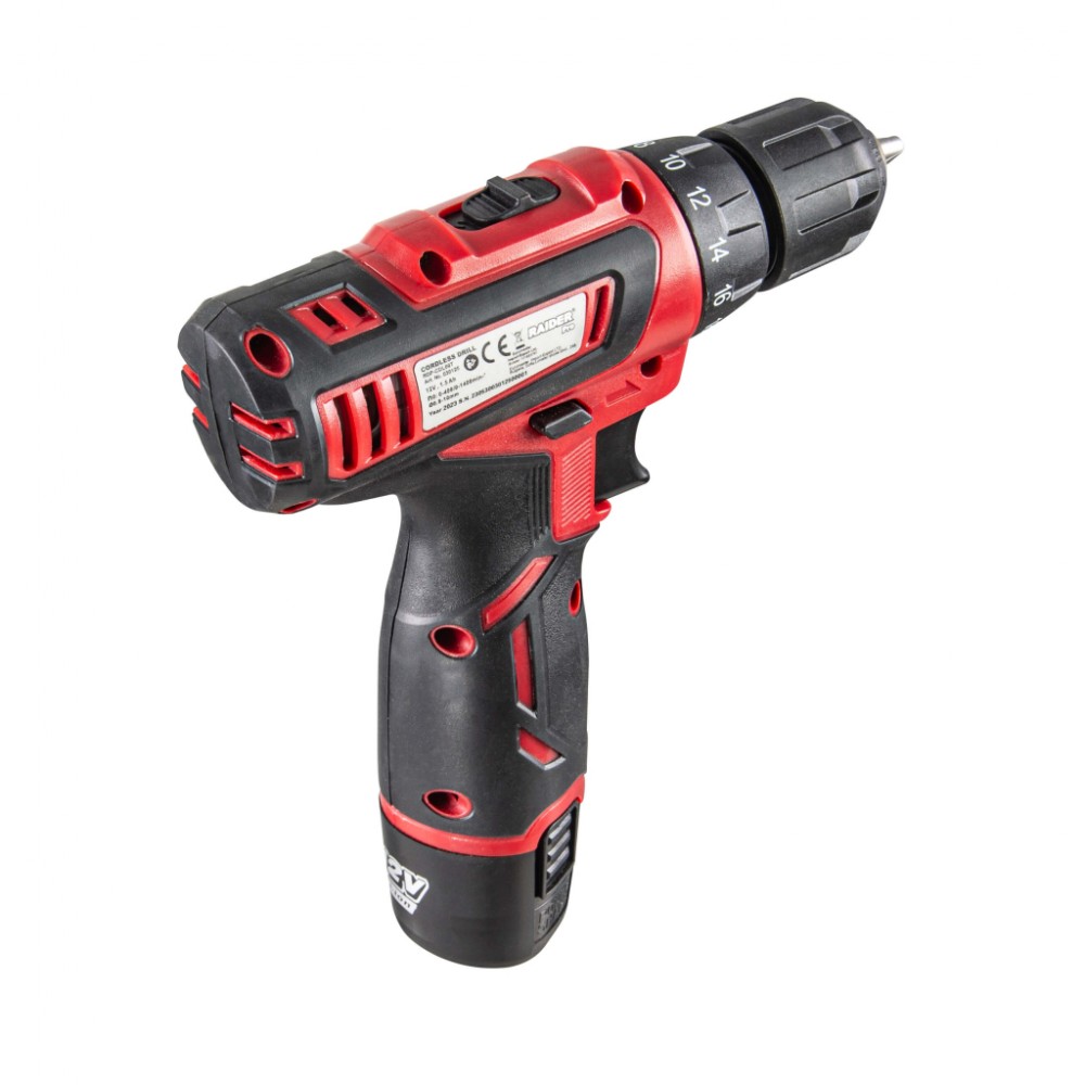 RAIDER Δραπανοκατσάβιδο 12V Li  RD-CDL09L 2 μπαταρίες 030125