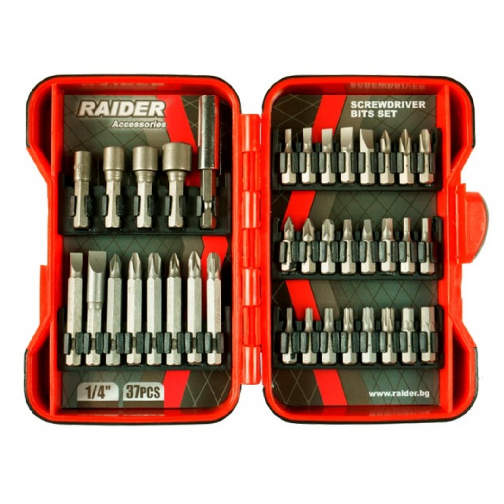 RAIDER Μύτες 1/4'' σετ 37τεμ 157793