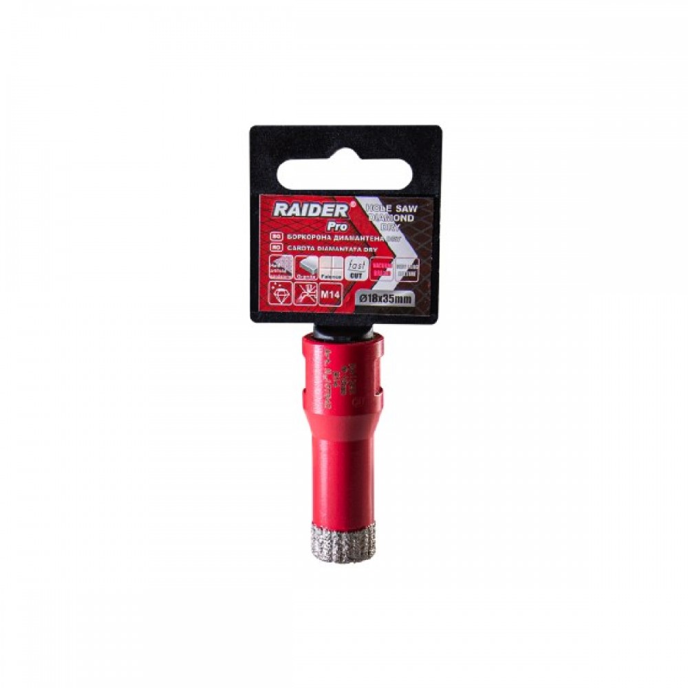 RAIDER Ποτηροτρύπανο διαμαντέ  M14 Φ18mm 157842