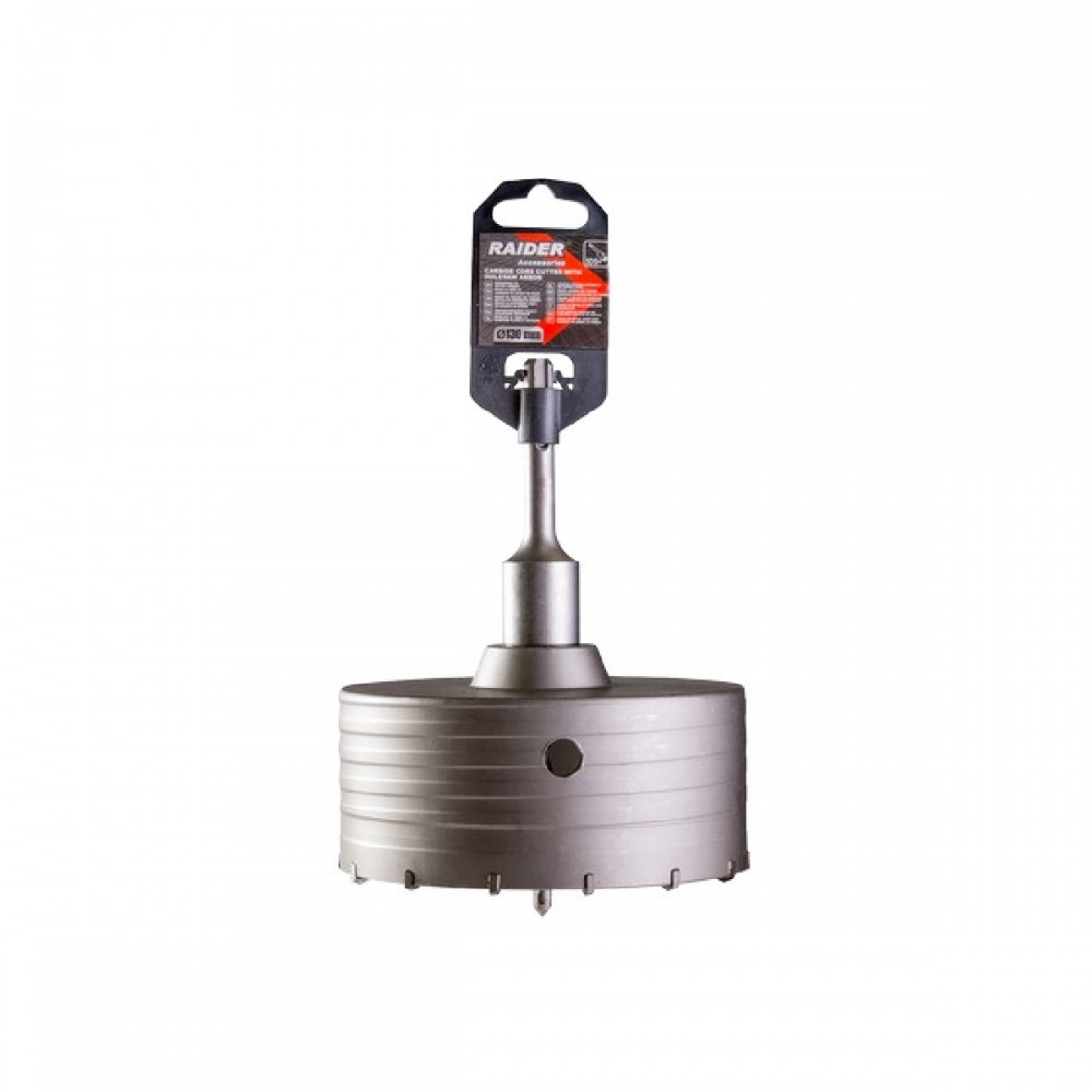 RAIDER Ποτηροκορώνα Φ130mm με κεντραδόρο SDS-plus 154817