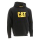 CAT Μπλούζα φούτερ με κουκούλα trademark μαύρη S W10646