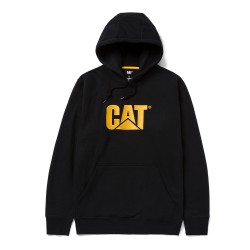 CAT Μπλούζα φούτερ με κουκούλα trademark μαύρη L W10646