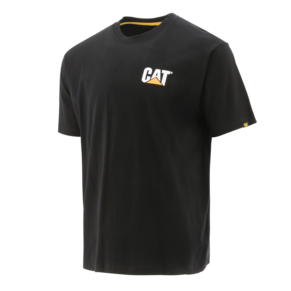 CAT Μπλουζάκι κοντομάνικο μαύρο trademark tee S W05324