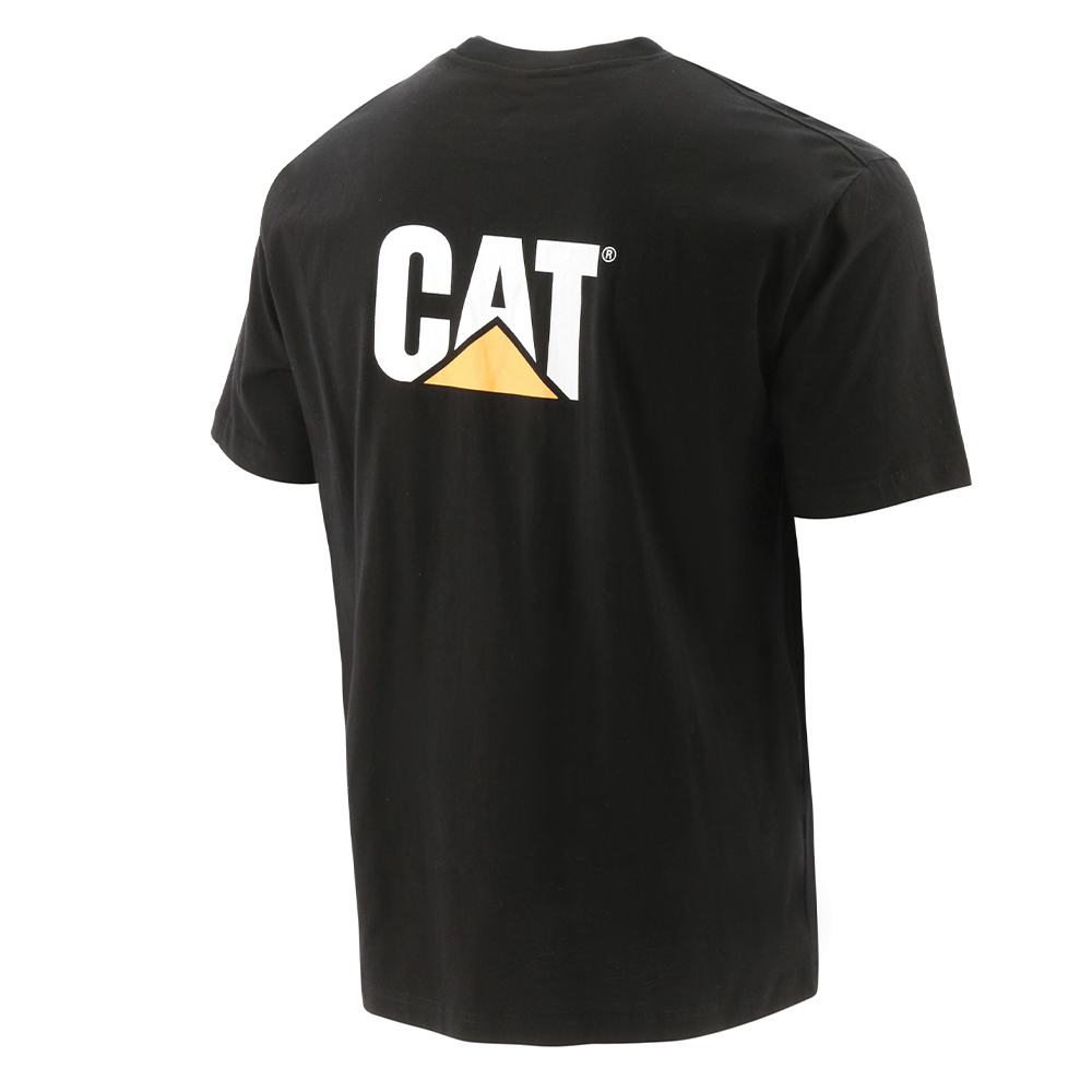 CAT Μπλουζάκι κοντομάνικο μαύρο trademark tee S W05324