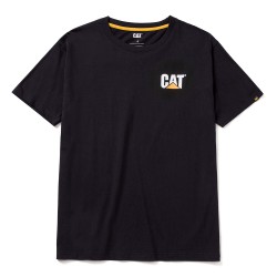 CAT Μπλουζάκι κοντομάνικο μαύρο trademark tee L W05324