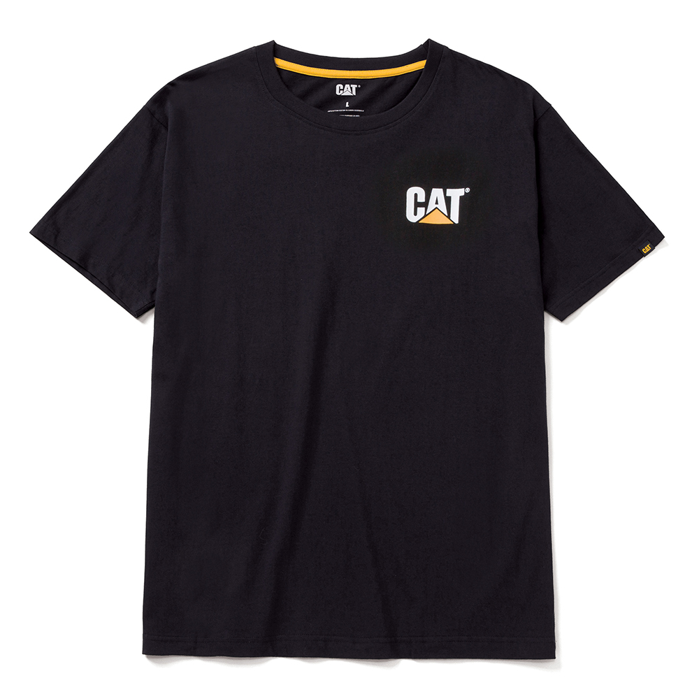 CAT Μπλουζάκι κοντομάνικο μαύρο trademark tee XL W05324