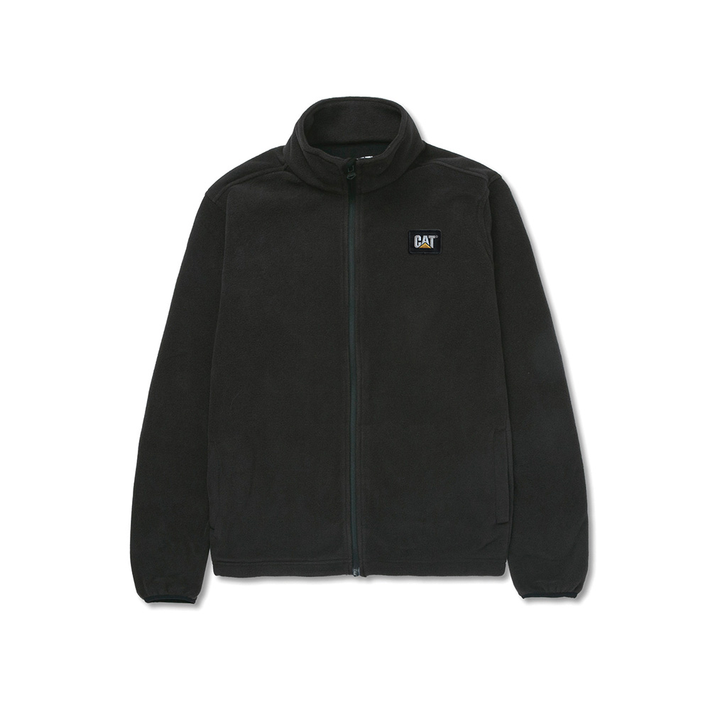 CAT Ζακέτα εργασίας microfleece μαύρη L 1030009