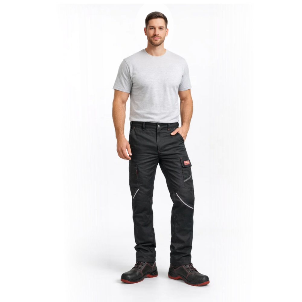 GTC Παντελόνι Εργασίας Theseus Stretch με ελαστίνη Μαύρο No.L