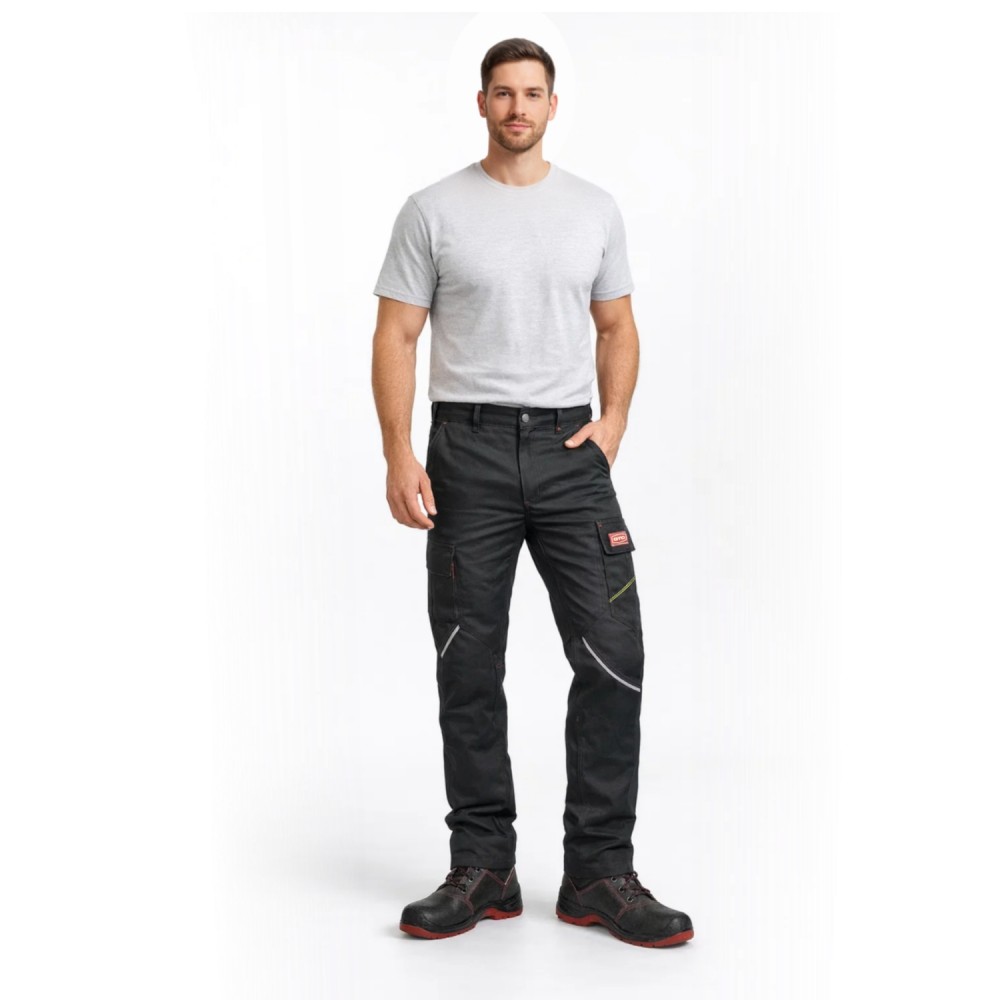 GTC Παντελόνι Εργασίας Theseus Stretch με ελαστίνη Μαύρο No.4XL