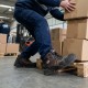 Μποτάκι Εργασίας Priamus High Non-metal No39 S3 SRC 0% Καφέ-Μαύρο