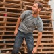 CAT Μπλουζάκι κοντομάνικο γκρι trademark tee S W05324