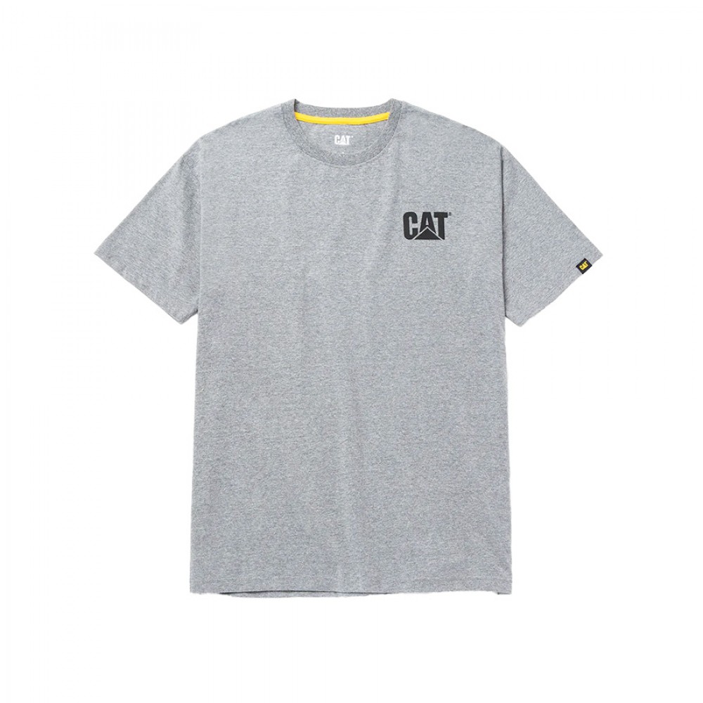 CAT Μπλουζάκι κοντομάνικο γκρι trademark tee M W05324