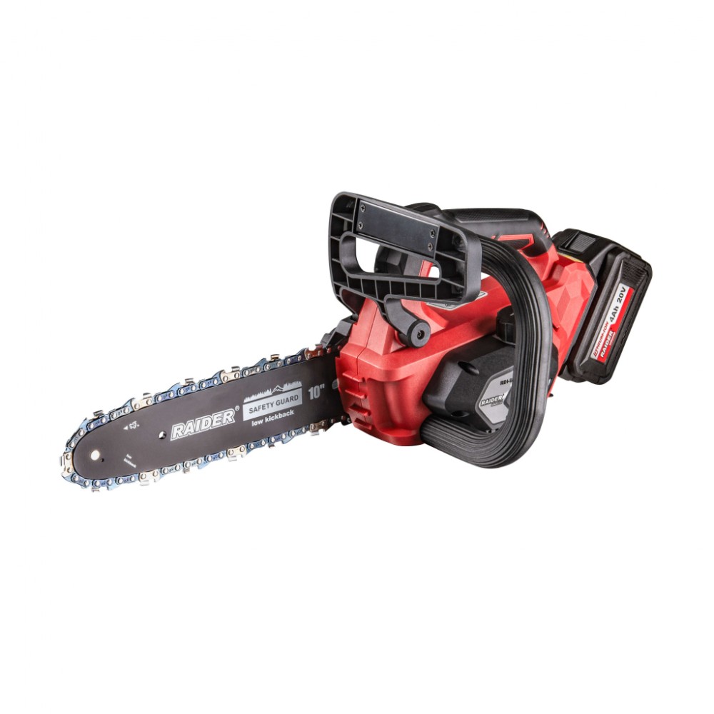 RAIDER Αλυσοπρίονο κλαδευτικό μπαταρίας 1x4Ah 20V 2,95kg με λάμα 25,5cm RDI-BCCS32 077001