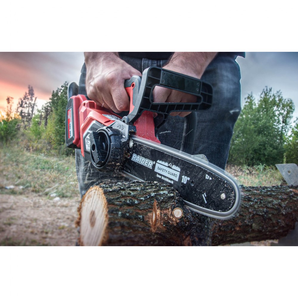 RAIDER Αλυσοπρίονο κλαδευτικό μπαταρίας 1x4Ah 20V 2,95kg με λάμα 25,5cm RDI-BCCS32 077001