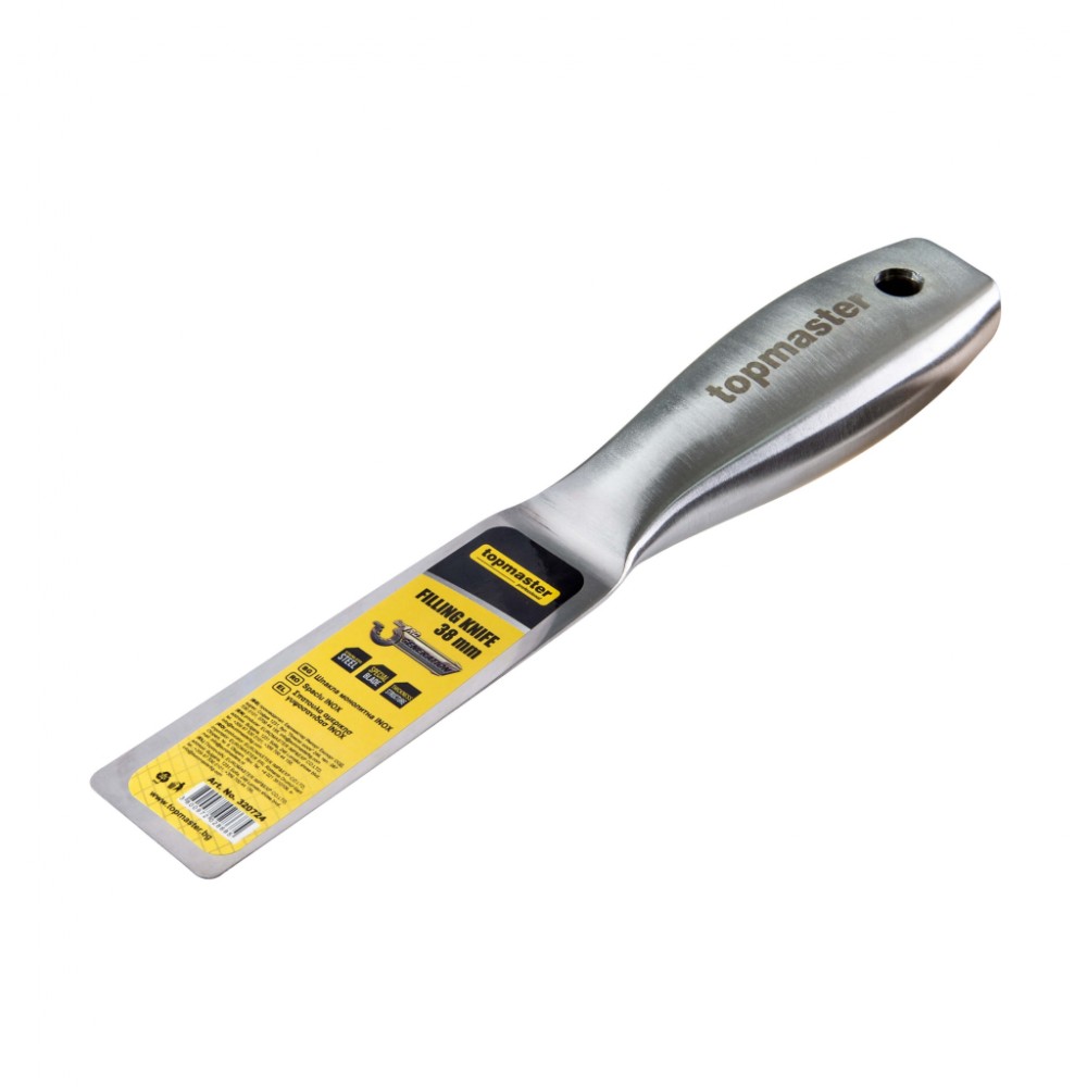 TOP MASTER Σπάτουλα αμερικής γυψοσανίδας inox 38mm 320724