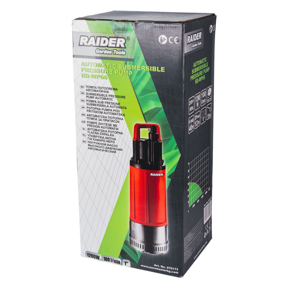 RAIDER Πιεστικό υποβρύχιο RD-WP66 1200W 1