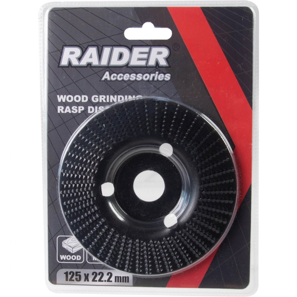 RAIDER Δίσκος λείανσης ξύλου 125x22.2mm 140143