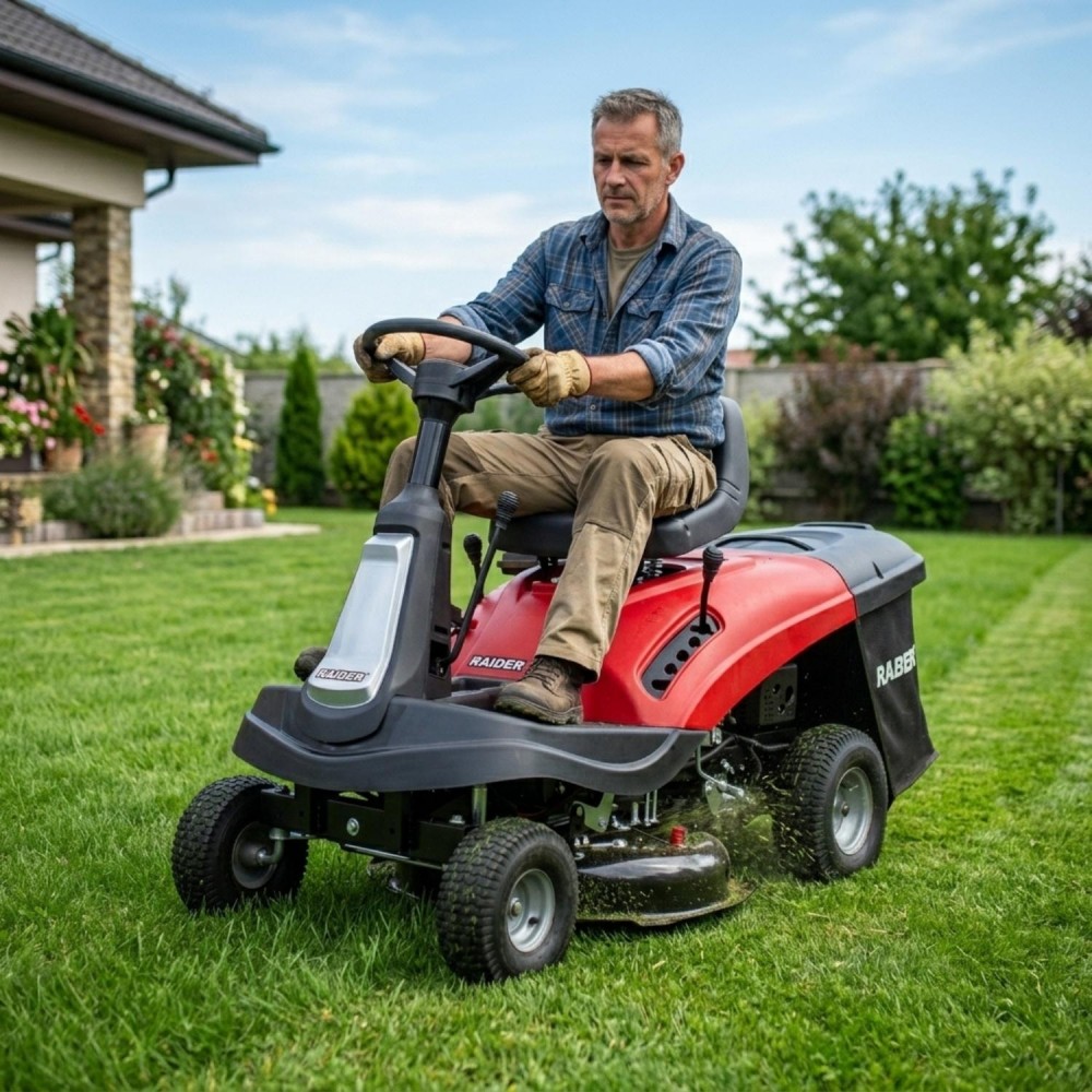 RAIDER Αυτοκινούμενο τρακτέρ βενζίνης 6,4hp 150L RD-GLM16 075019