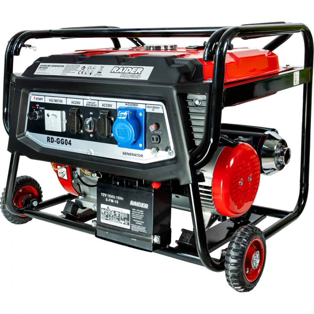 RAIDER Γεννήτρια βενζίνης τετράχρονη 5.5kVA RD-GG04 090101