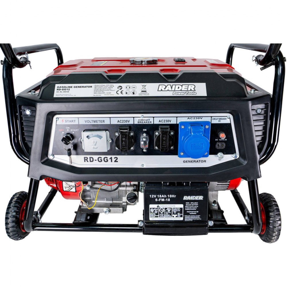 RAIDER Γεννήτρια βενζίνης τετράχρονη 7.5kW RD-GG12 090108