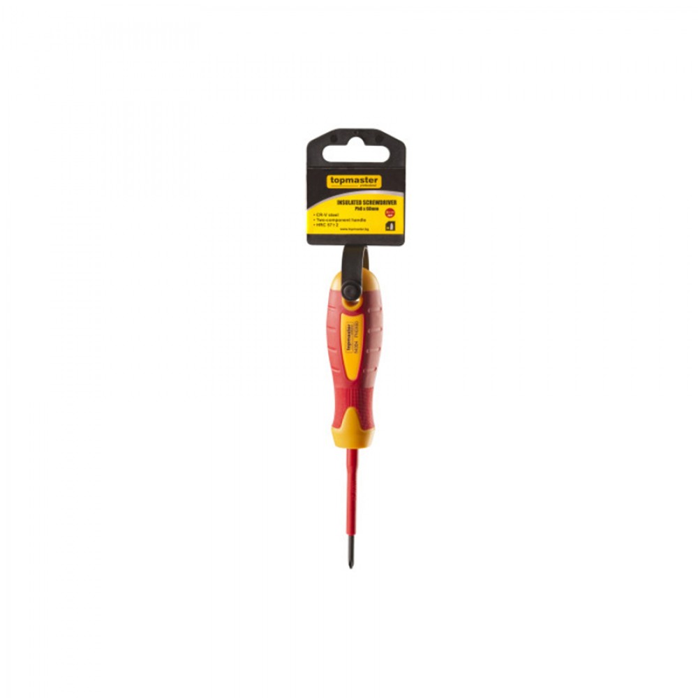 TOP MASTER Κατσαβίδι ηλεκτρολόγου VDE 1000V Ph2x100mm 220135