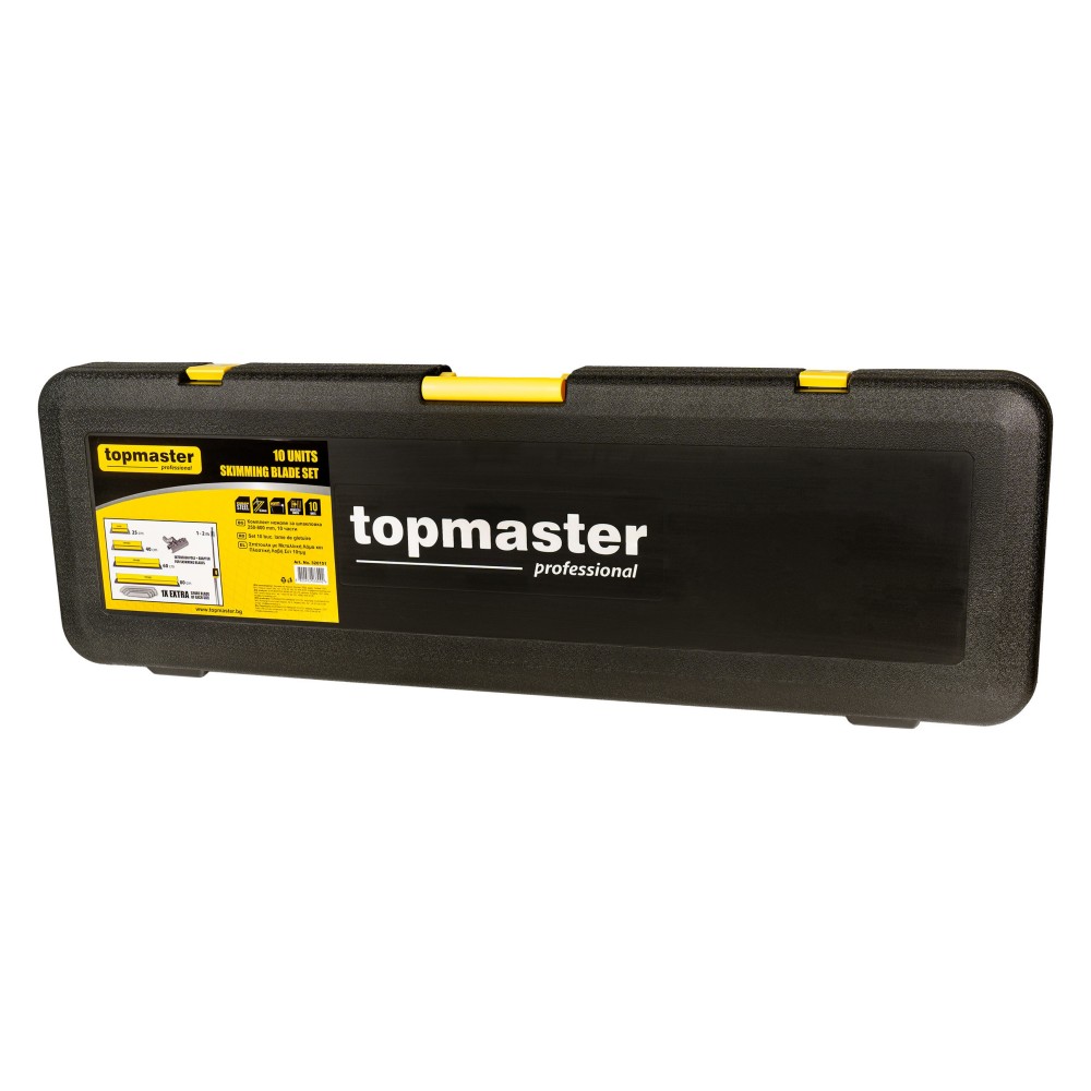 TOP MASTER Σπάτουλα γυψοσανίδας + λαβή Σετ 10τεμ. 320151