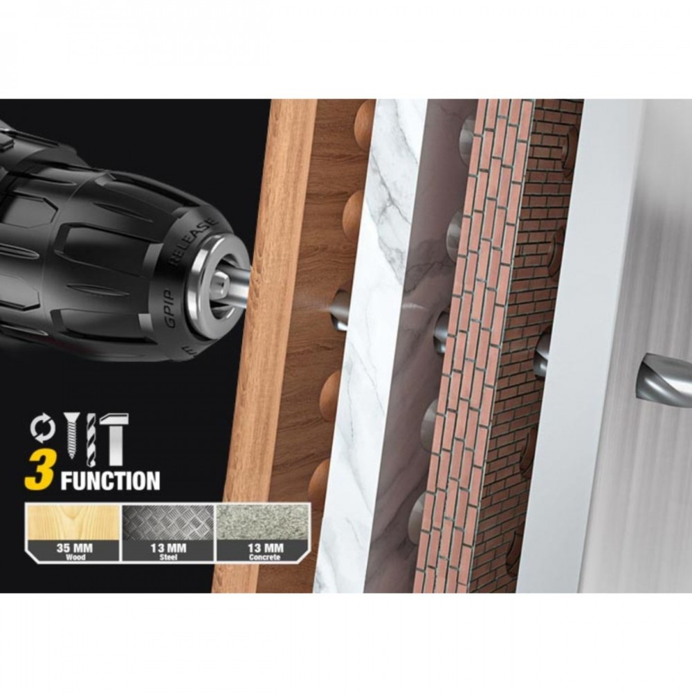 CAT Set Δράπανο κρουστικό Li-Ion 18V 1x2Ah DX155.2
