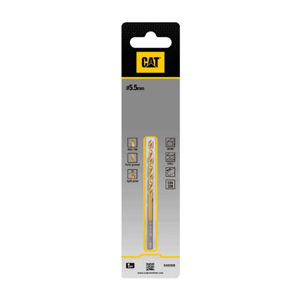 CAT Τρυπάνι τιτανίου HSS 5.5x93mm DA02008