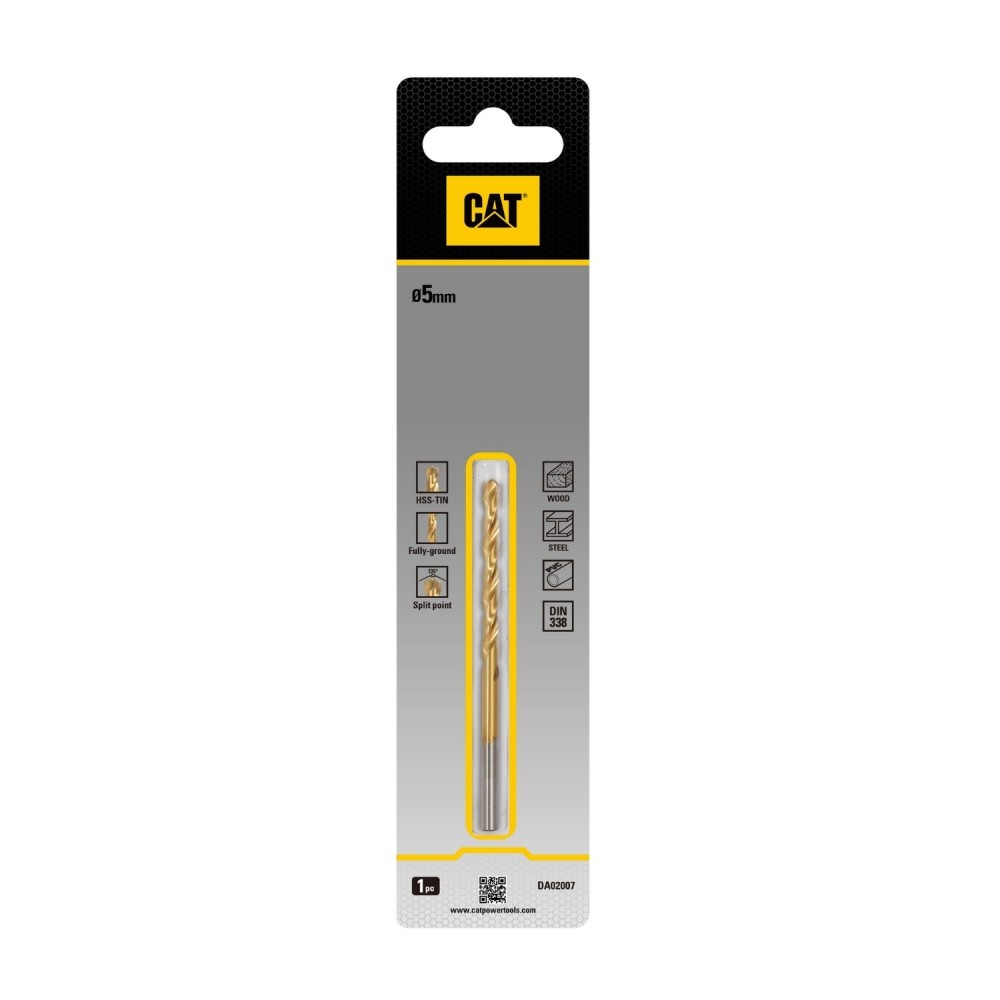 CAT Τρυπάνι τιτανίου HSS 5x86mm DA02007