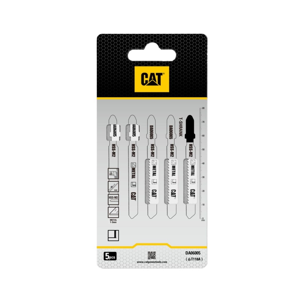 CAT Λάμα σέγας μετάλλου 75mm T118A σετ:5τεμ. DA06005