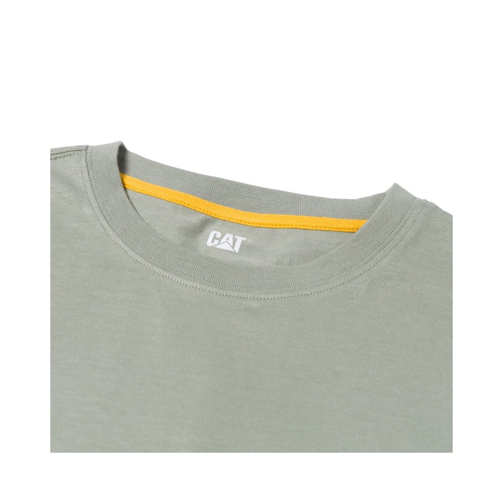 CAT Μπλουζάκι μακρυμάνικο trademark tee πράσινο 2XL 1510034