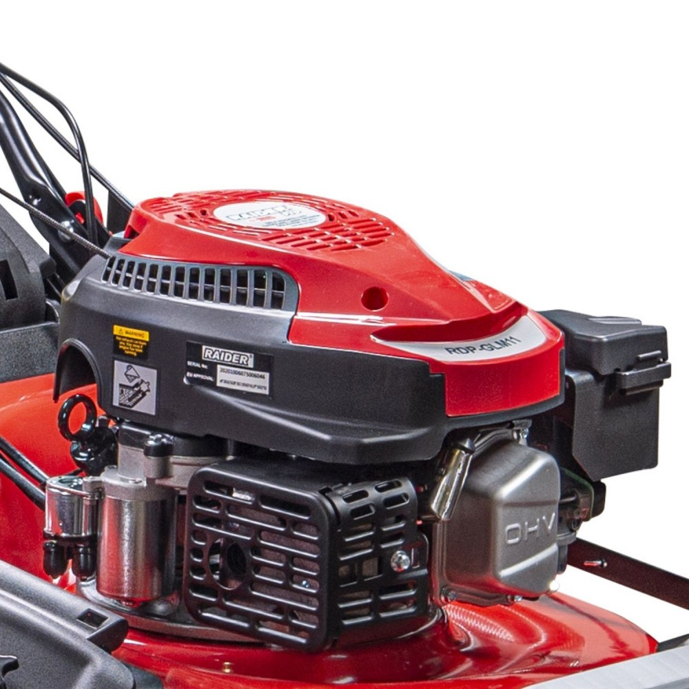 RAIDER Μηχανή γκαζόν βενζινοκίνητη RD-GLM11 5hp 530mm 70L 075006