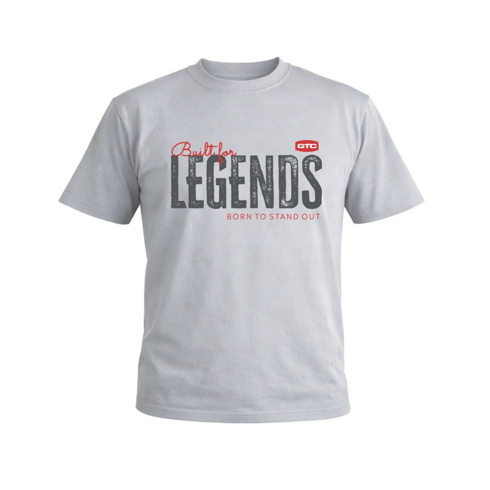GTC Μπλουζάκι κοντομάνικο Legend γκρι L
