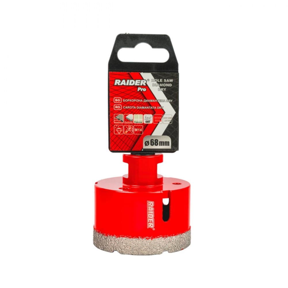 RAIDER Ποτηροτρύπανο διαμαντέ  M14 Φ68mm 157864